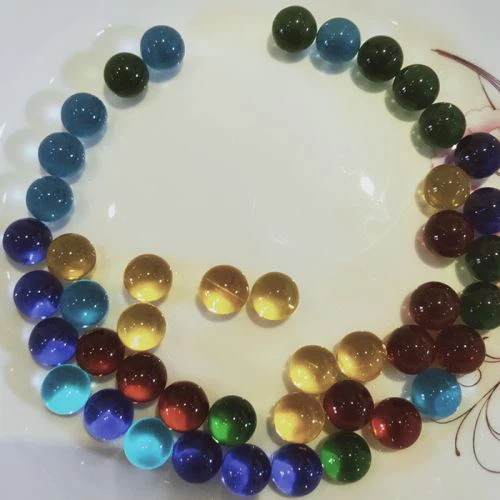 Boles de vidre de colors