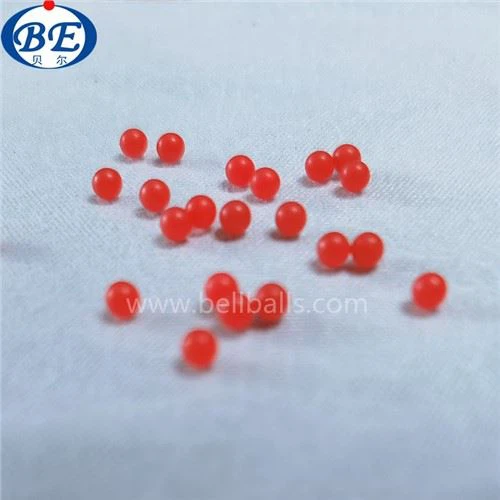 Boles de plàstic vermell sòlid de 2 mm